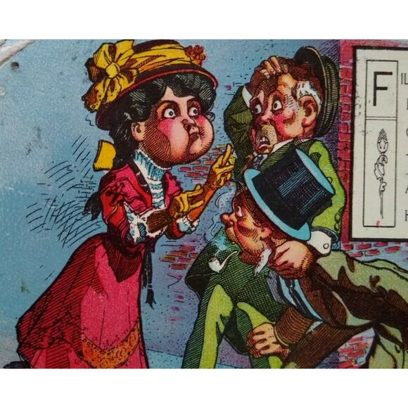 Vintage Halloween Postcard Nash Series 1077 Comic Moundsville West Virginia 1908 - Picture 1 of 5
